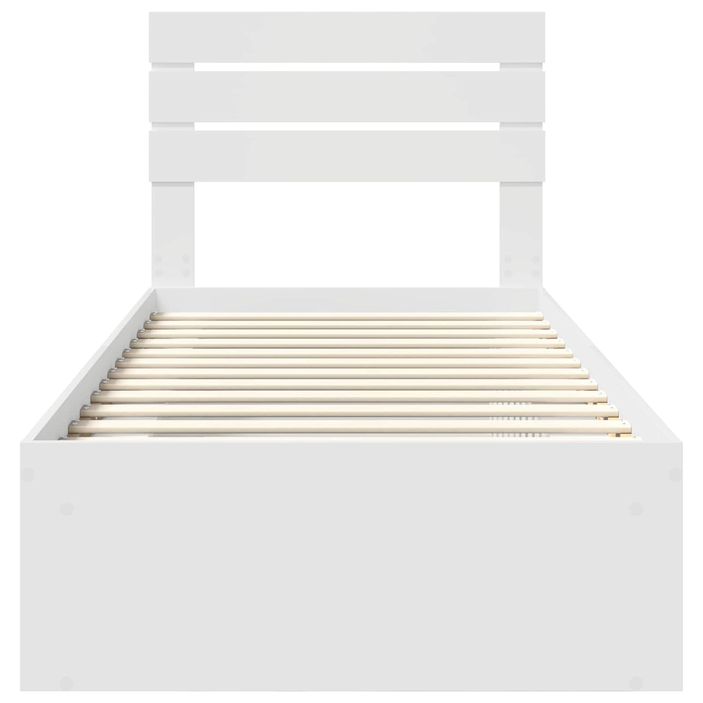 Struttura del letto Bianco 75 x 190 cm Pino massello | homemem39