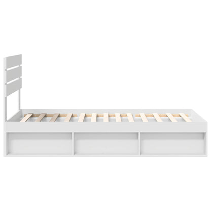 Struttura del letto Bianco 75 x 190 cm Pino massello | homemem39