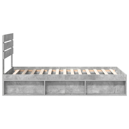 Struttura del letto Grigio Concretè 75 x 190 cm Pino massello | homemem39