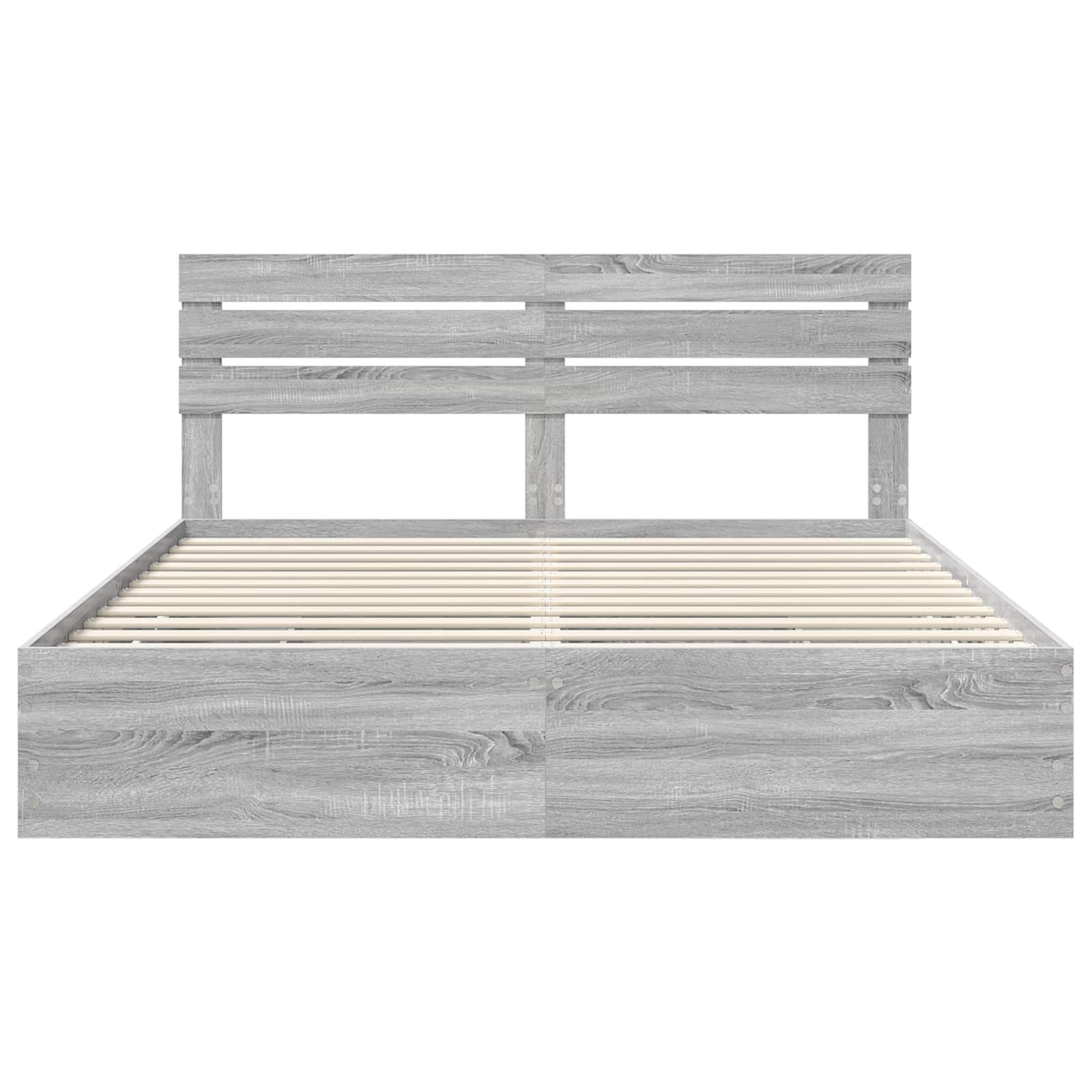 Struttura del letto con cassetto Grigio Sonoma 200 x 200 cm | homemem39