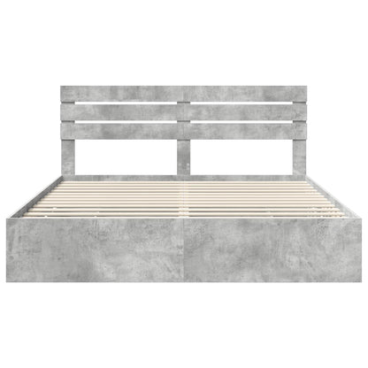 Struttura del letto con cassetto Grigio cemento 180 x 200 cm | homemem39