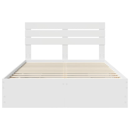 Struttura del letto Bianco 160 x 200 cm Legno Ingegnerizzato | homemem39