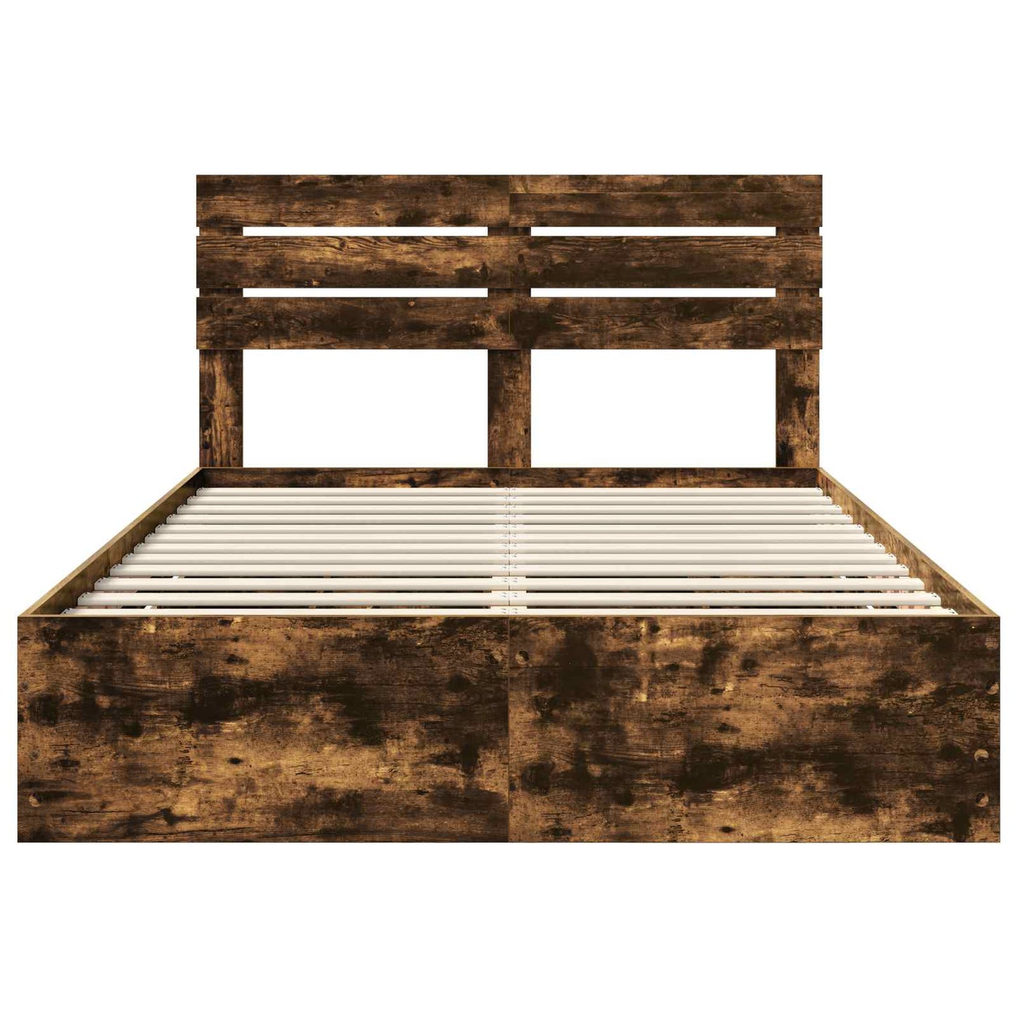 Struttura del letto con cassetto Rovere fumé 140 x 190 cm