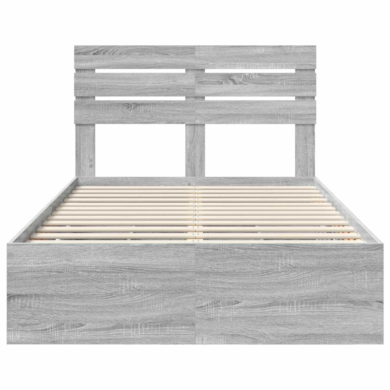 Struttura del letto con cassetto Grigio Sonoma 120 x 190 cm | homemem39