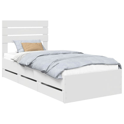 Struttura del letto Bianco 90 x 200 cm Legno Ingegnerizzato | homemem39