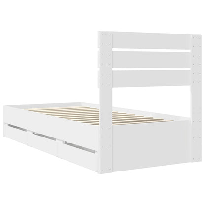 Struttura del letto Bianco 90 x 200 cm Legno Ingegnerizzato | homemem39