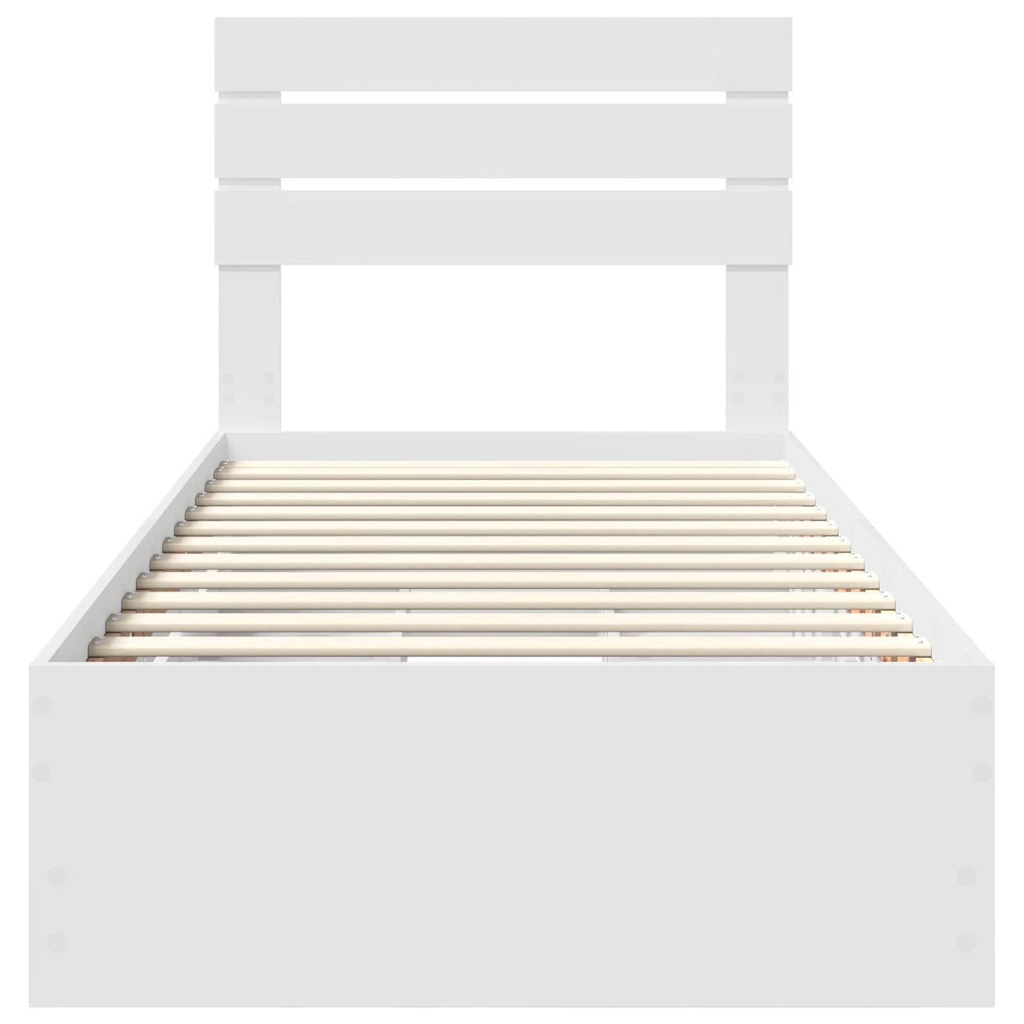 Struttura del letto Bianco 90 x 200 cm Legno Ingegnerizzato | homemem39