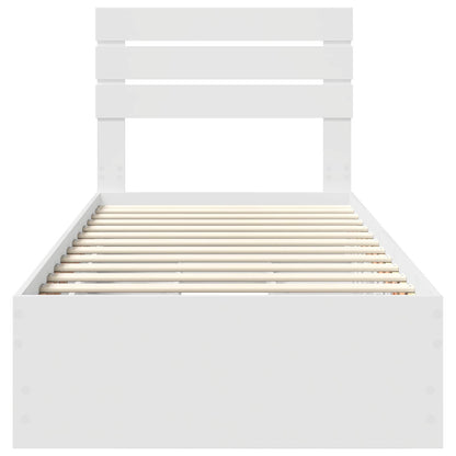 Struttura del letto Bianco 90 x 200 cm Legno Ingegnerizzato | homemem39