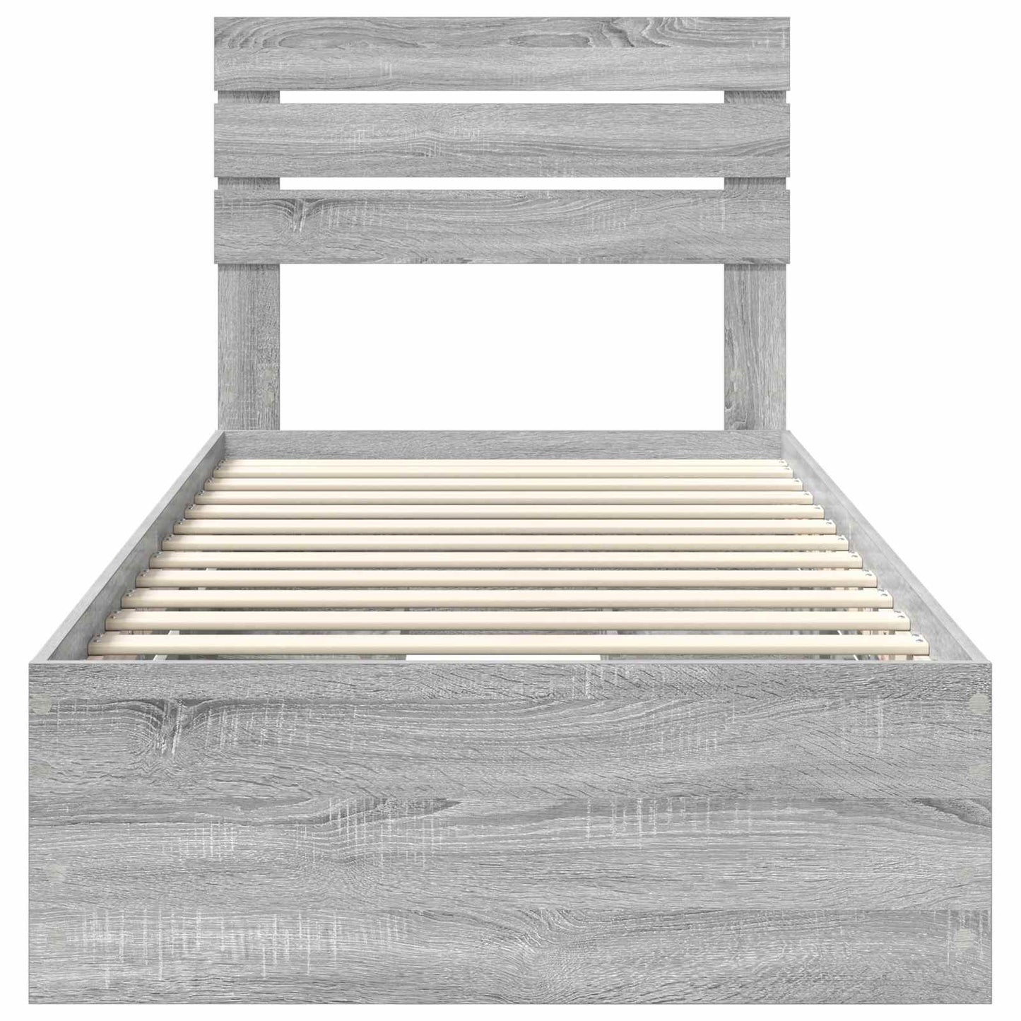 Struttura del letto con cassetto Grigio Sonoma 90 x 200 cm | homemem39