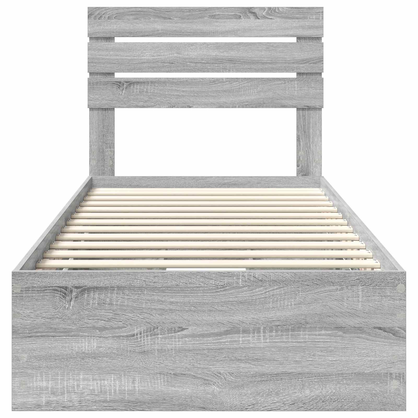 Struttura del letto con cassetto Grigio Sonoma 90 x 200 cm | homemem39