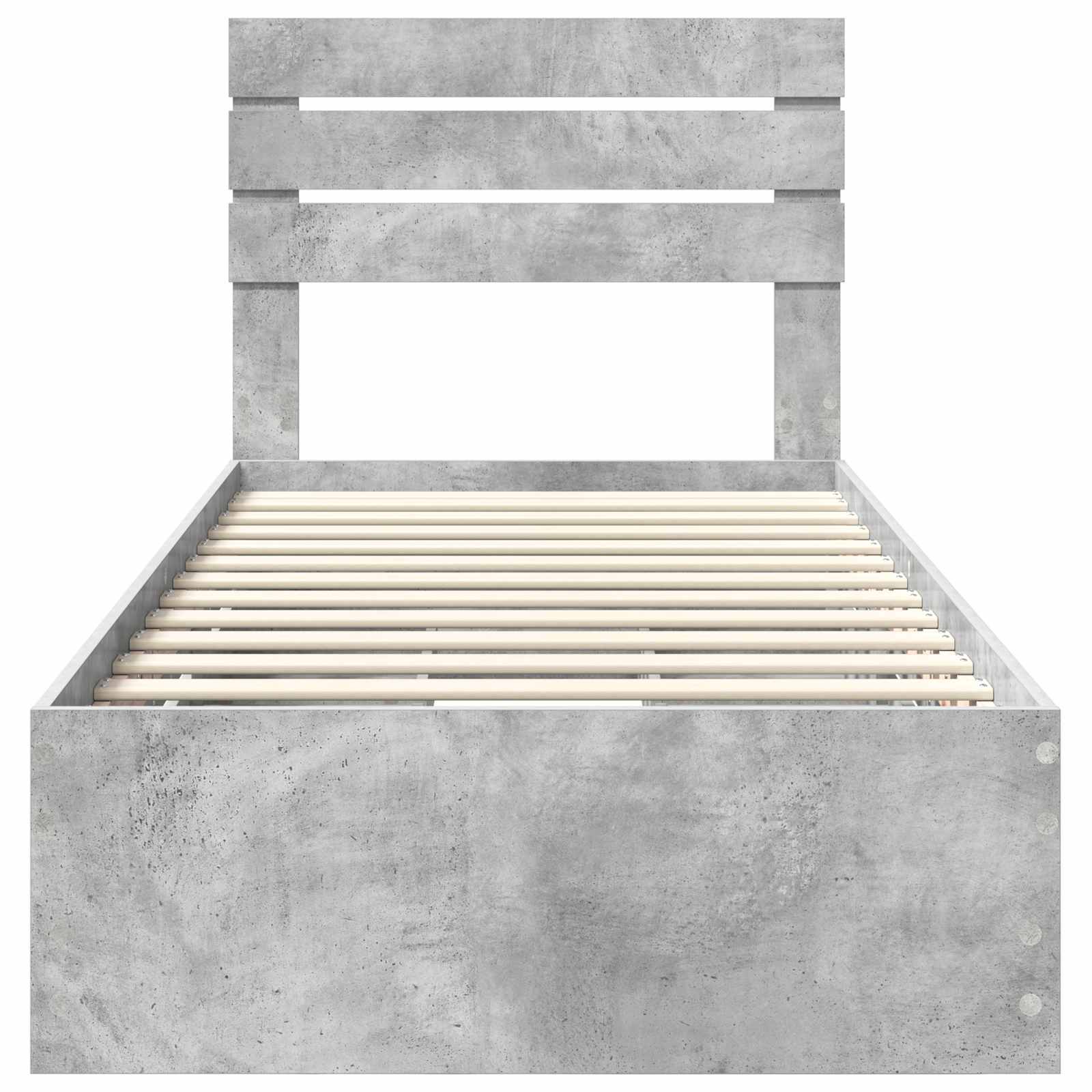 Struttura del letto con cassetto Grigio cemento 90 x 190 cm | homemem39