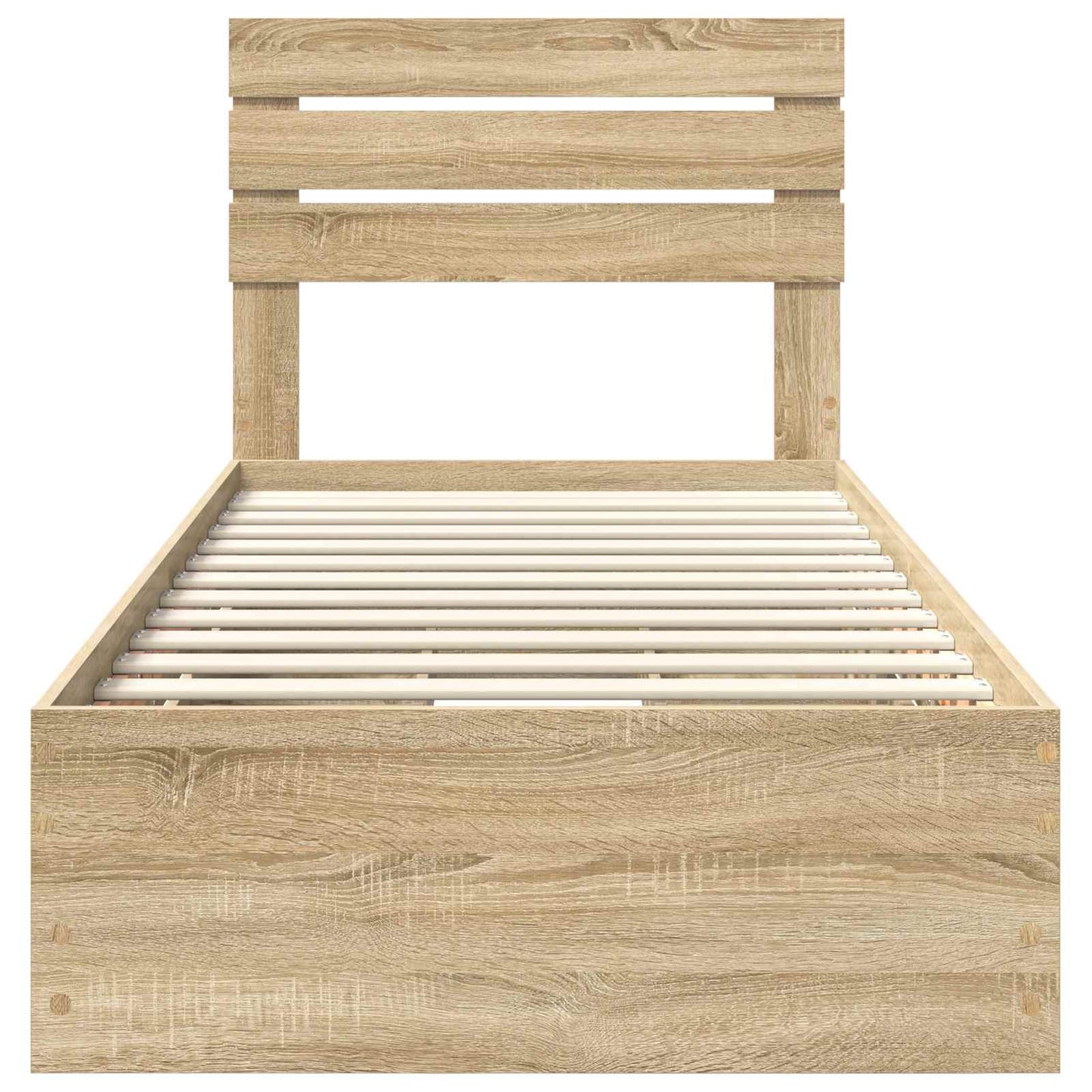 Struttura del letto con cassetto Rovere Sonoma 75 x 190 cm
