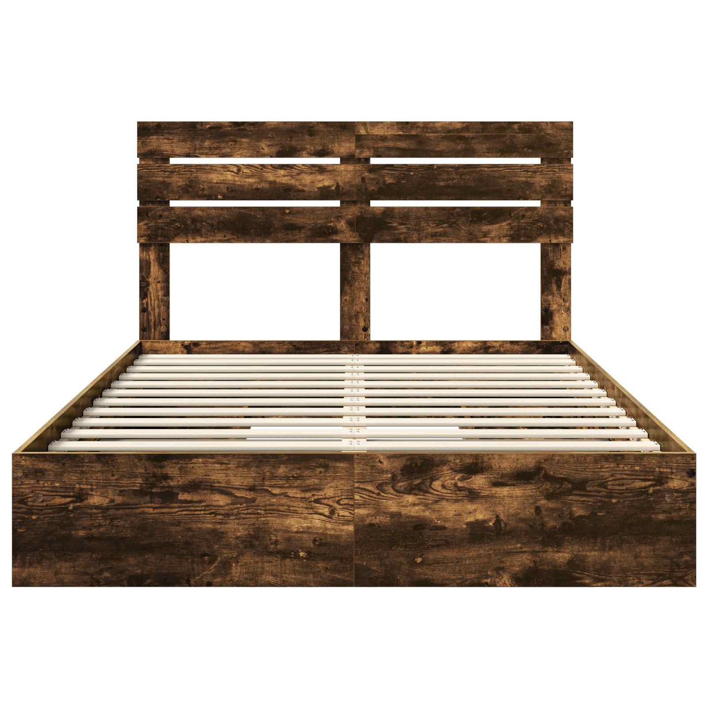 Letto con Contenitore con testiera Rovere fumé 160 x 200 cm | homemem39
