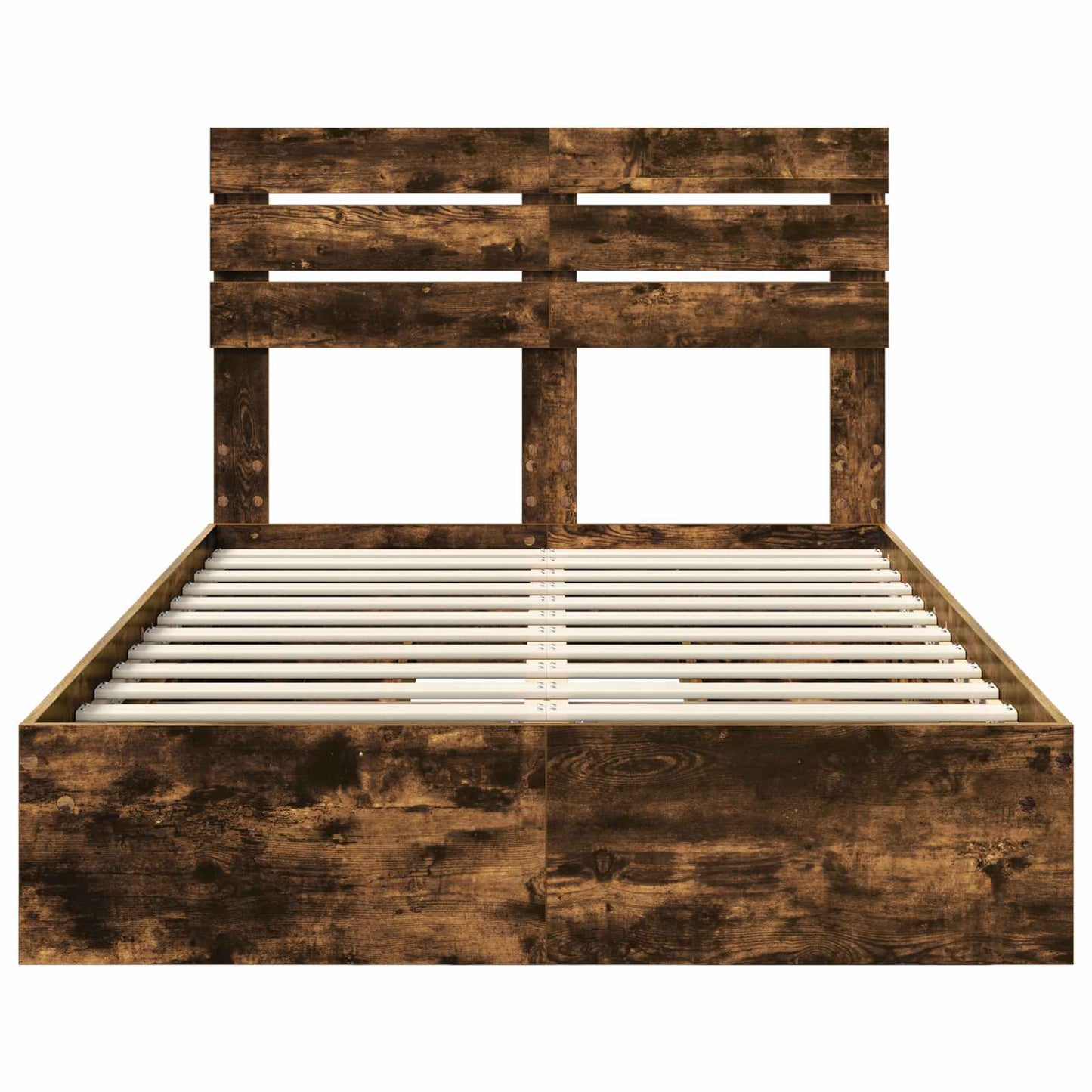 Letto con Contenitore con testiera Rovere fumé 135 x 190 cm | homemem39
