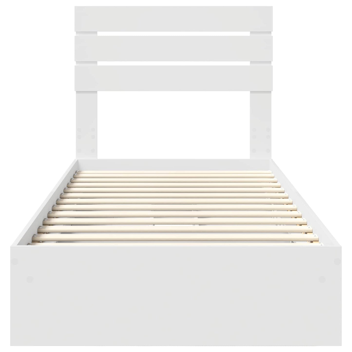 Letto con Contenitore Bianco 90 x 200 cm Legno multistrato | homemem39