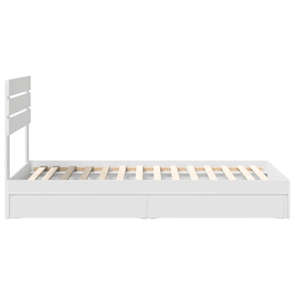 Letto con Contenitore Bianco 90 x 200 cm Legno multistrato | homemem39