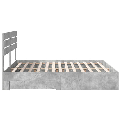 Struttura del letto con cassetto con testiera Legno multistrato | homemem39