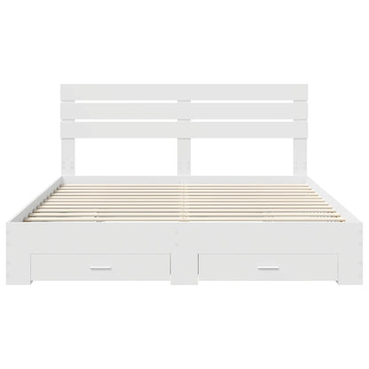 Struttura del letto con cassetto con testiera Legno multistrato | homemem39
