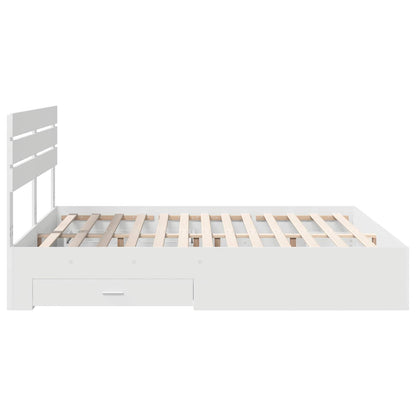 Struttura del letto con cassetto con testiera Legno multistrato | homemem39