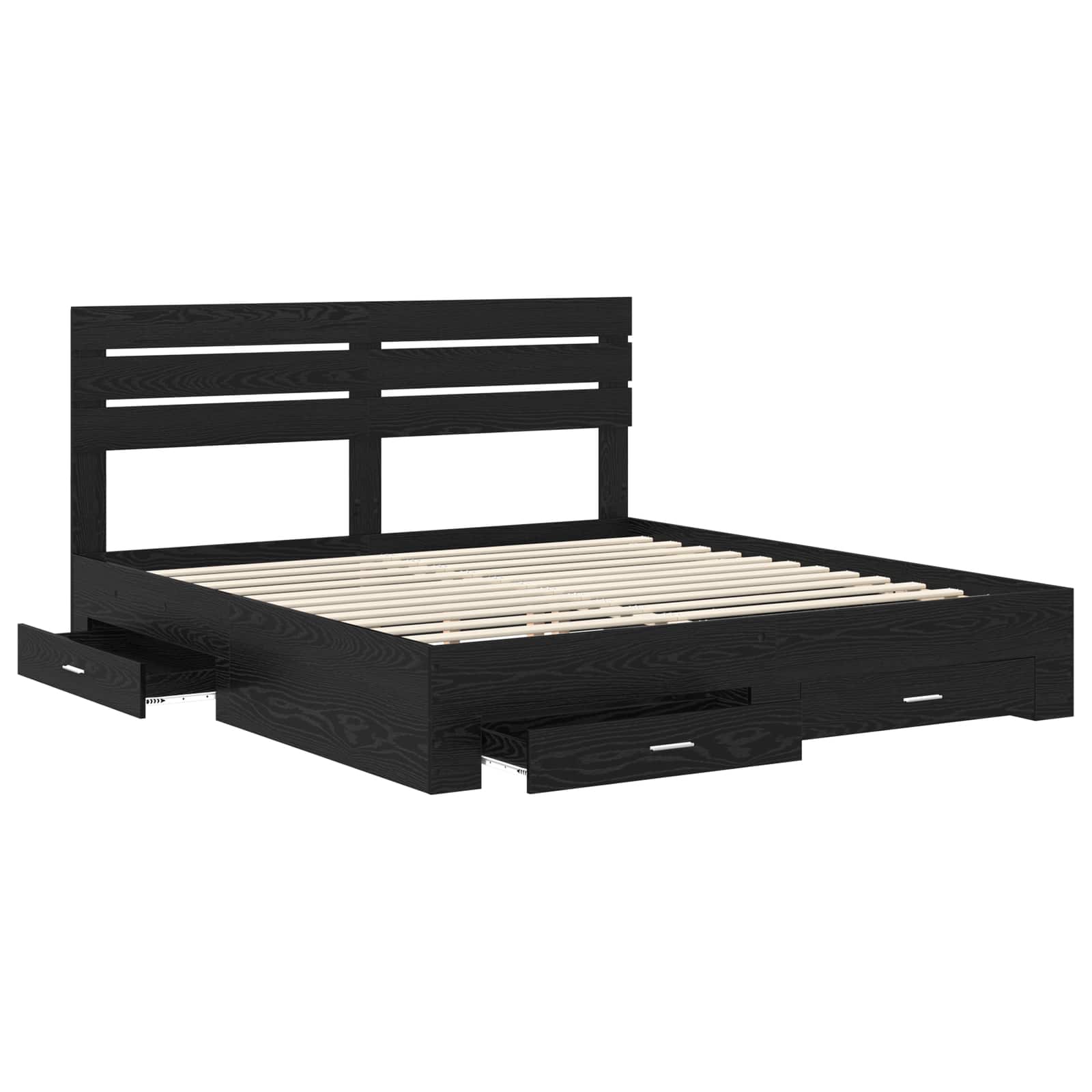 Struttura del letto con cassetto con testiera Legno multistrato | homemem39