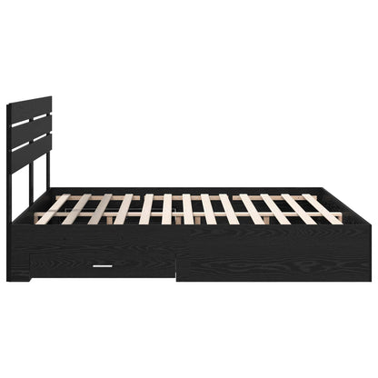 Struttura del letto con cassetto con testiera Legno multistrato | homemem39