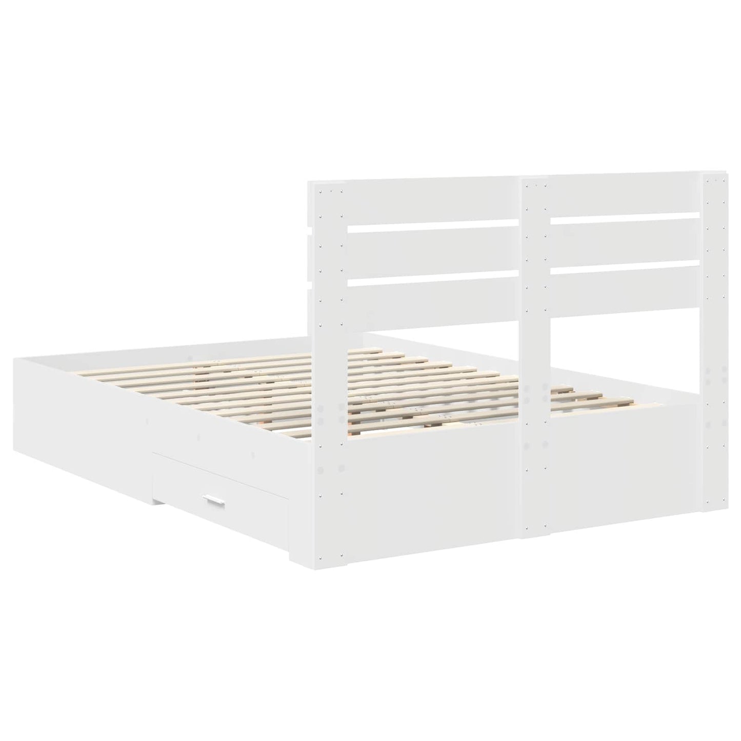 Struttura del letto con cassetto con testiera Legno multistrato | homemem39