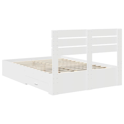 Struttura del letto con cassetto con testiera Legno multistrato | homemem39