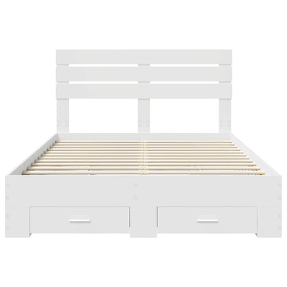 Struttura del letto con cassetto con testiera Legno multistrato | homemem39