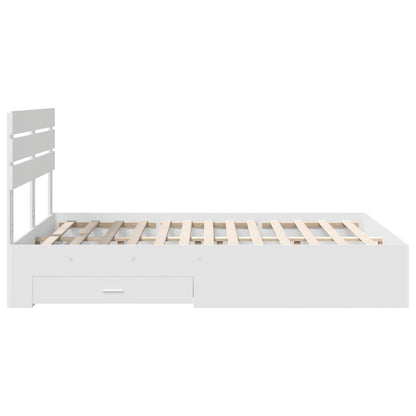 Struttura del letto con cassetto con testiera Legno multistrato | homemem39