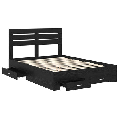 Struttura del letto con cassetto con testiera Legno multistrato | homemem39