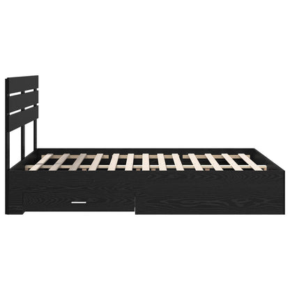 Struttura del letto con cassetto con testiera Legno multistrato | homemem39