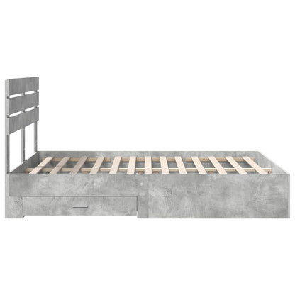 Struttura del letto con cassetto con testiera Legno multistrato | homemem39