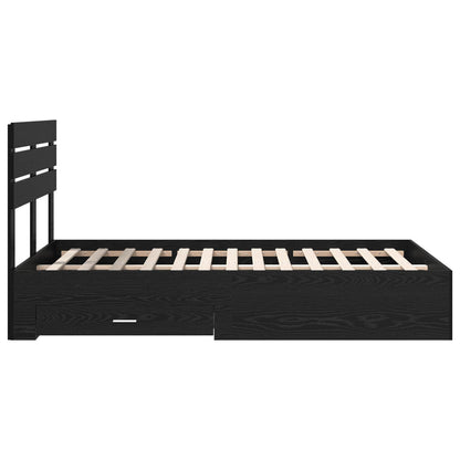 Struttura del letto con cassetto con testiera Legno multistrato | homemem39