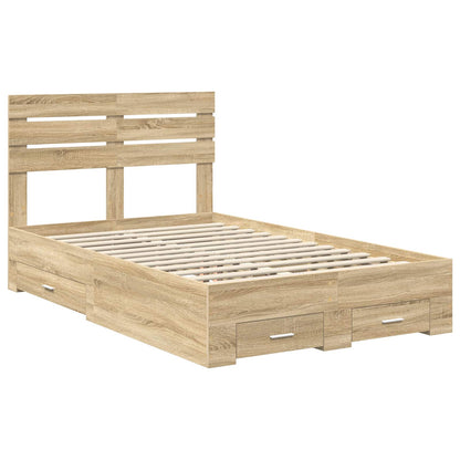 Struttura del letto con cassetto con testiera Legno multistrato | homemem39
