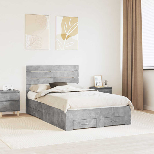 Struttura del letto con cassetto con testiera Legno multistrato | homemem39