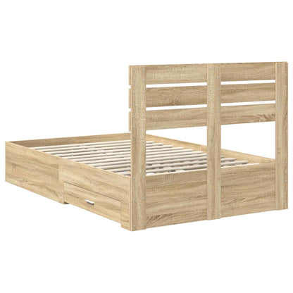 Struttura del letto con cassetto con testiera Legno multistrato | homemem39
