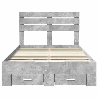 Struttura del letto con cassetto con testiera Legno multistrato | homemem39
