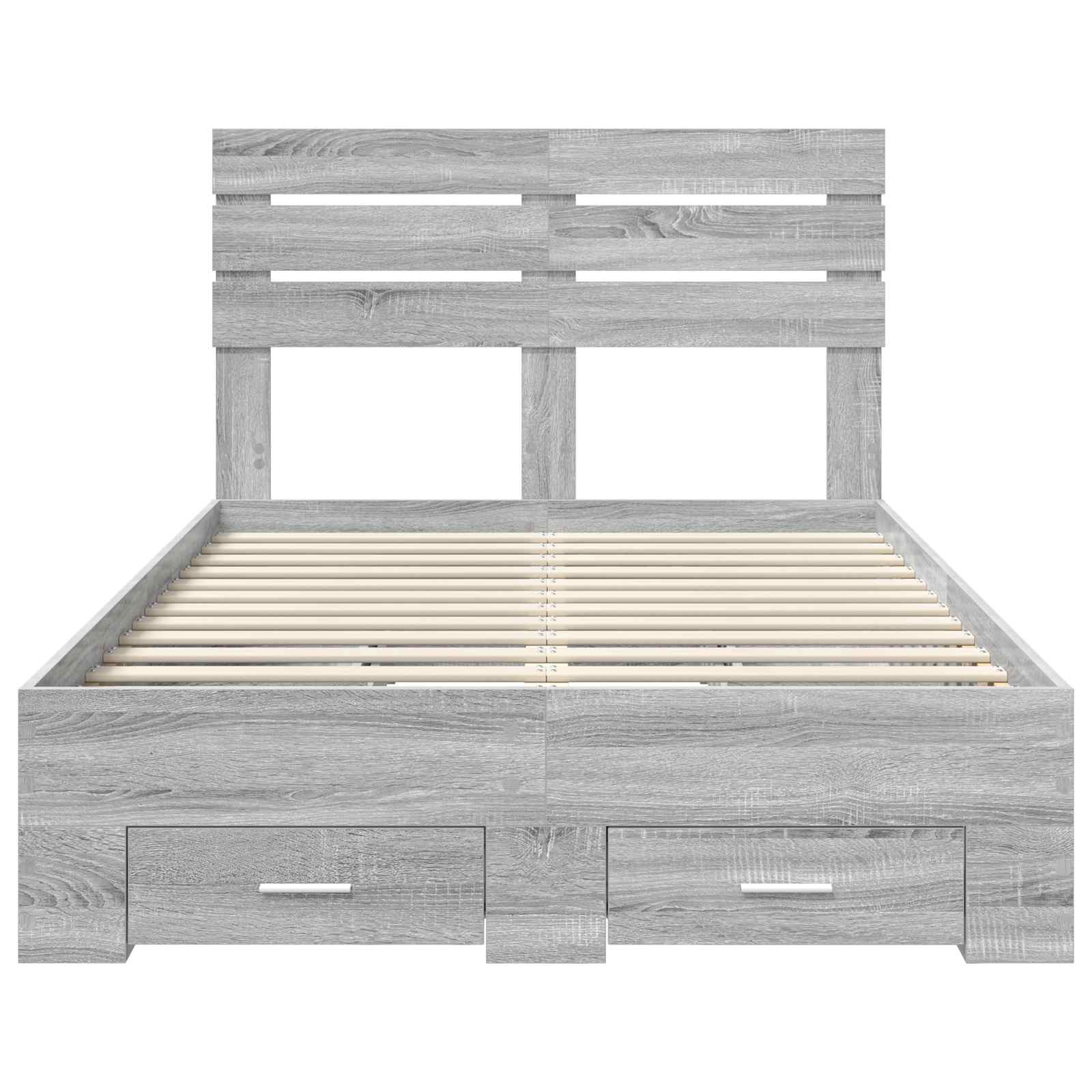 Struttura del letto con cassetto con testiera Legno multistrato | homemem39