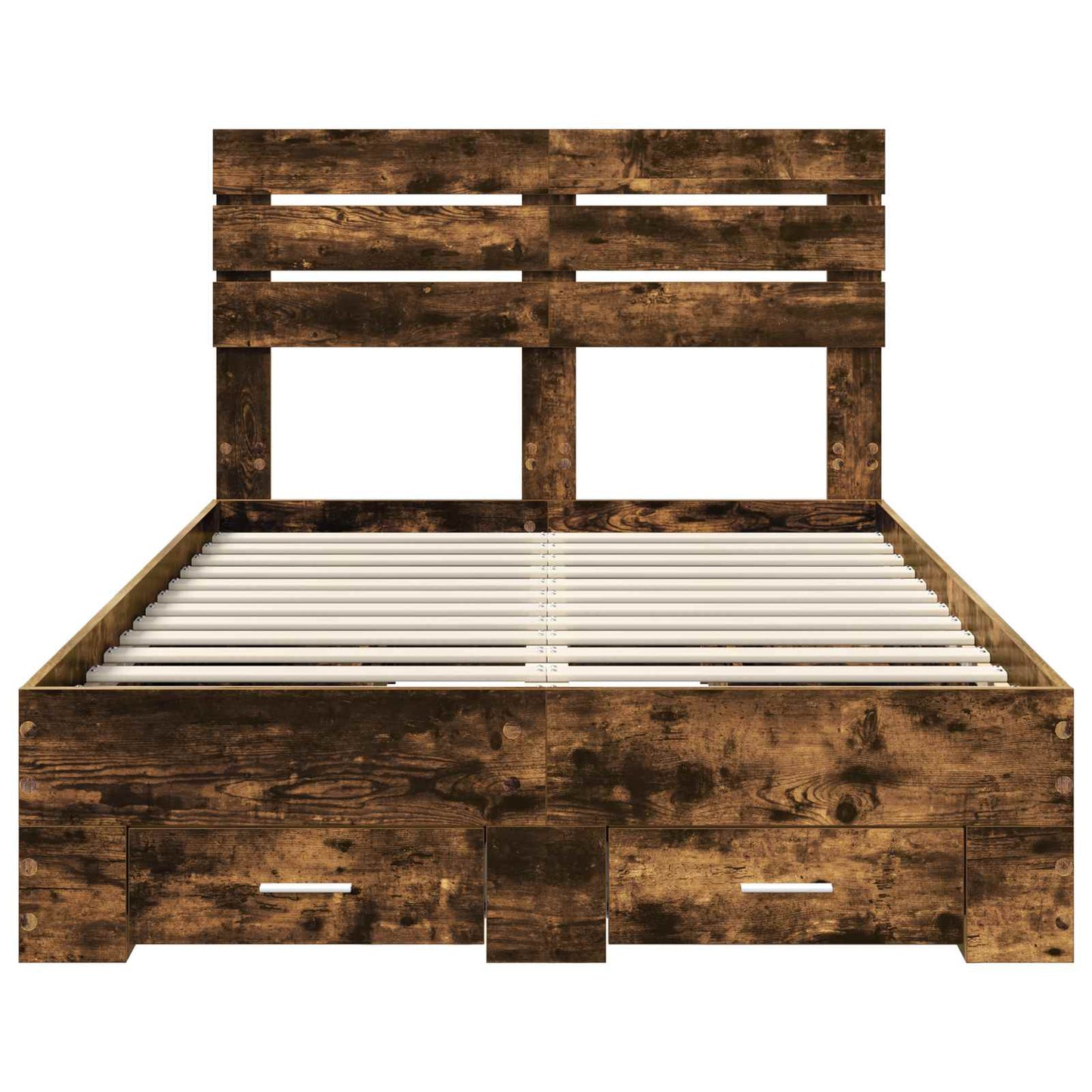 Struttura del letto Rovere fumé 120 x 190 cm Legno multistrato | homemem39