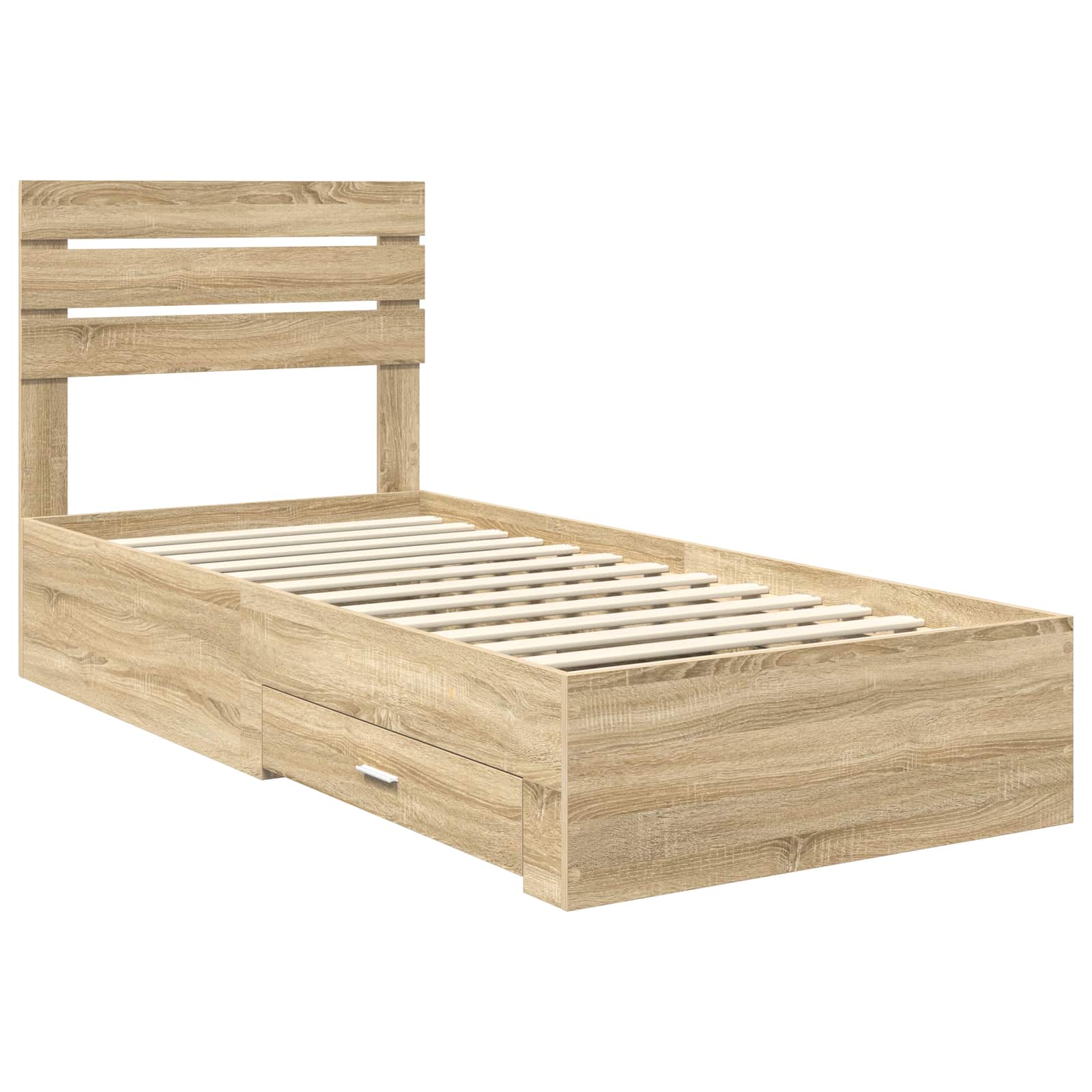 Struttura del letto con cassetto con testiera Legno multistrato | homemem39