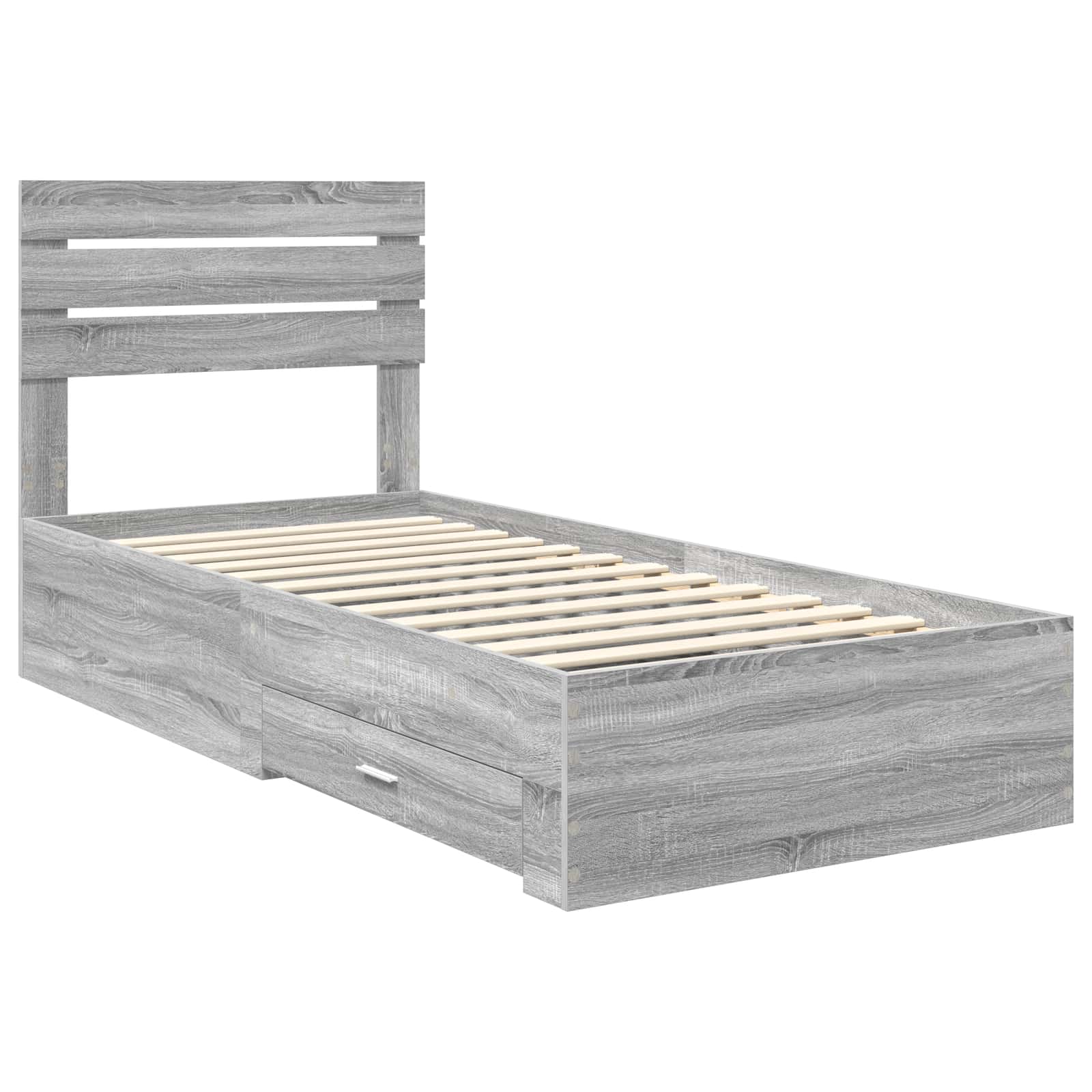Struttura del letto con cassetto con testiera Legno multistrato | homemem39