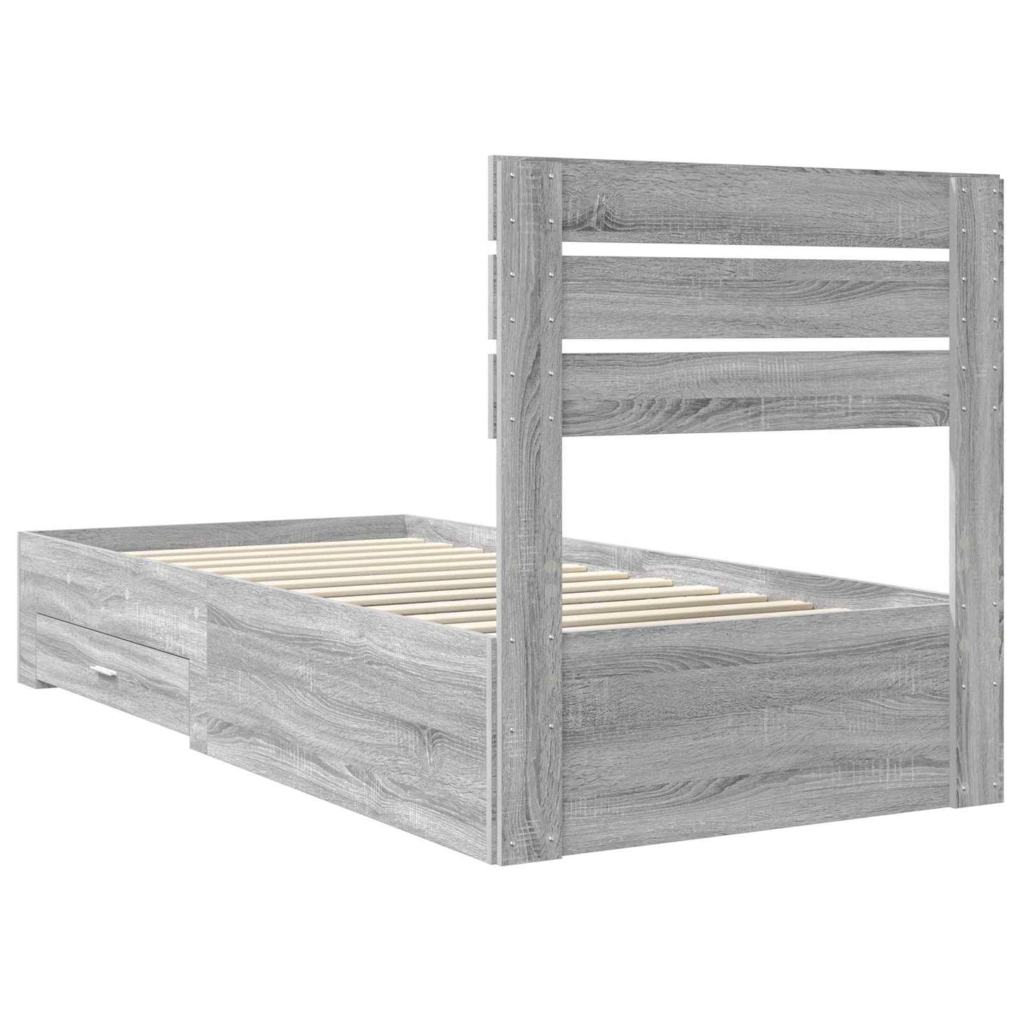 Struttura del letto con cassetto con testiera Legno multistrato | homemem39