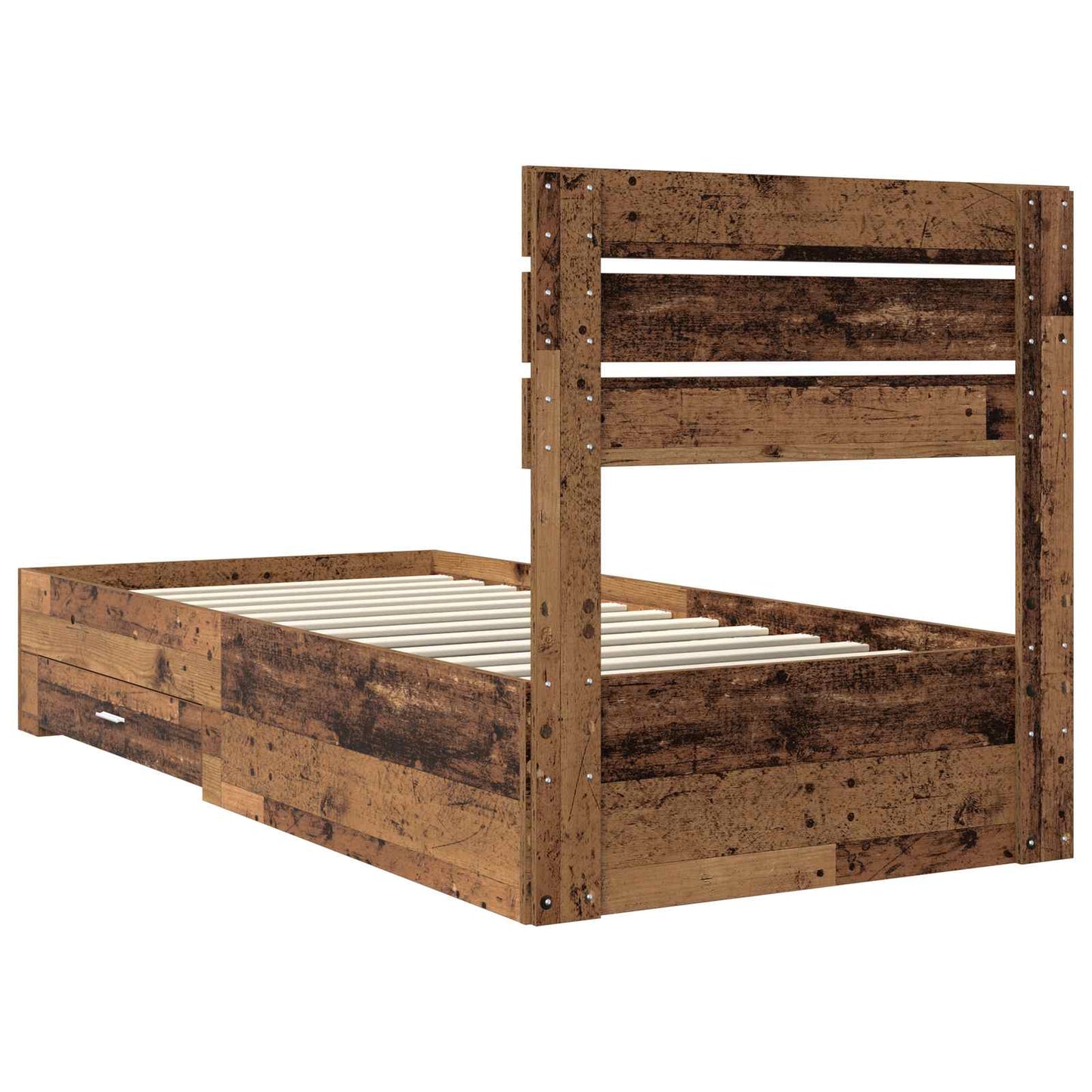 Struttura del letto con cassetto con testiera Legno multistrato | homemem39