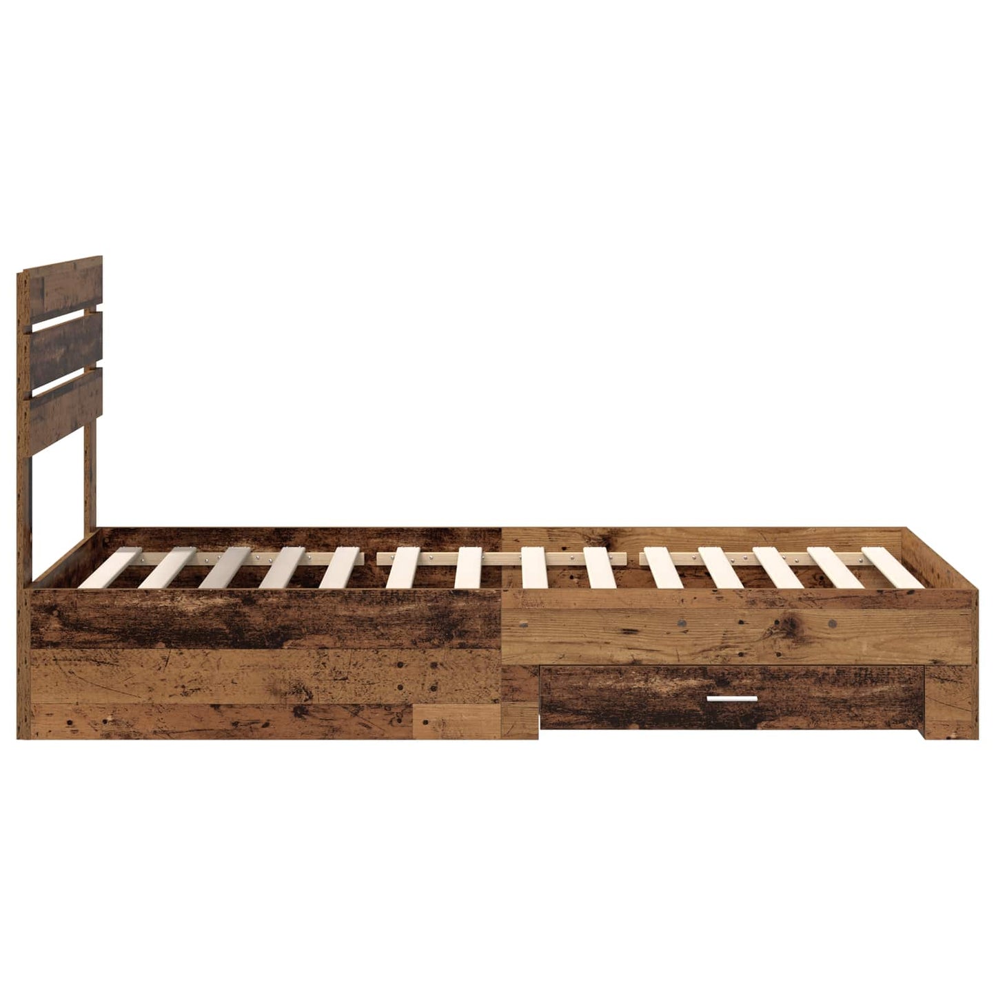 Struttura del letto con cassetto con testiera Legno multistrato | homemem39