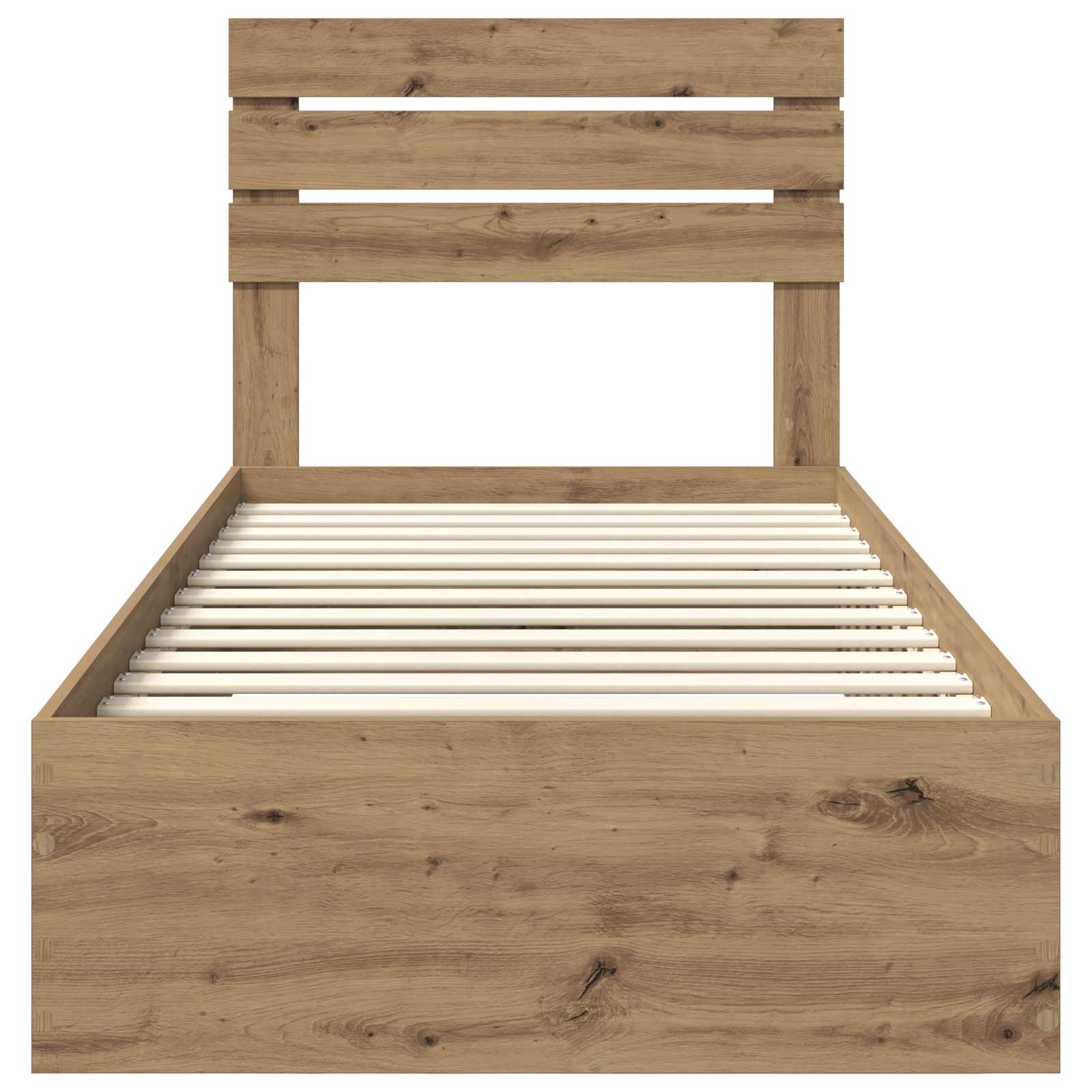 Struttura del letto Rovere artigianale 100 x 200 cm | homemem39
