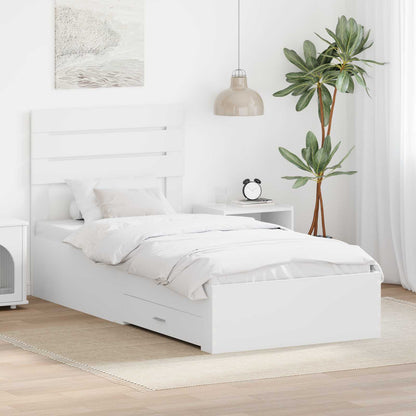 Struttura del letto con cassetto con testiera Legno multistrato | homemem39
