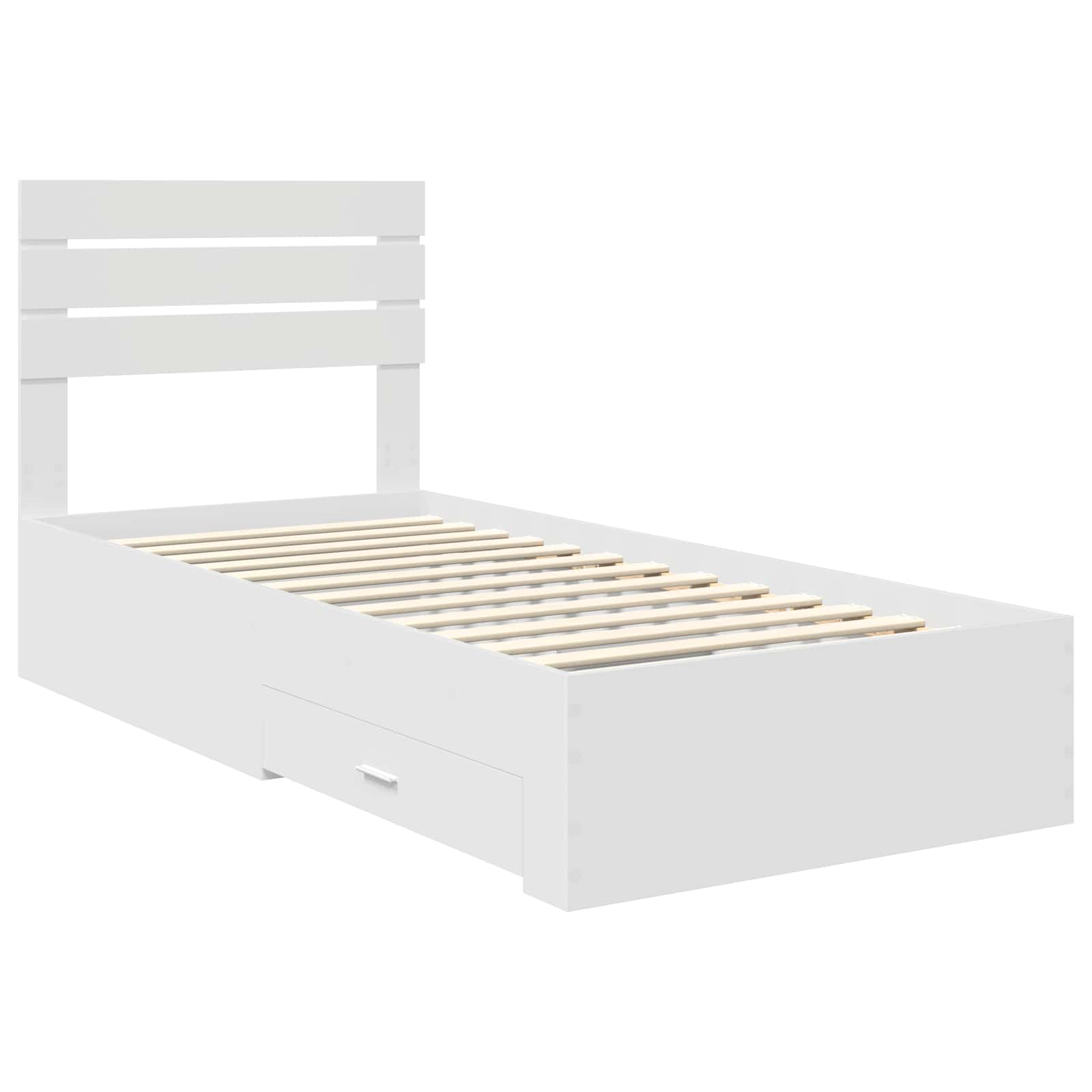 Struttura del letto con cassetto con testiera Legno multistrato | homemem39