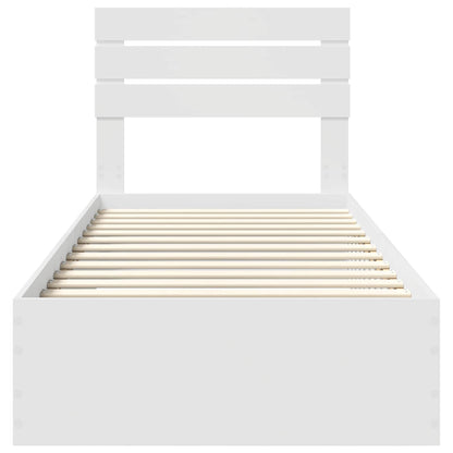 Struttura del letto con cassetto con testiera Legno multistrato | homemem39