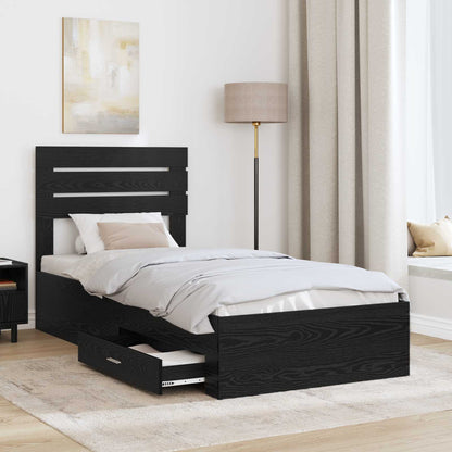 Struttura del letto con cassetto con testiera Legno multistrato | homemem39