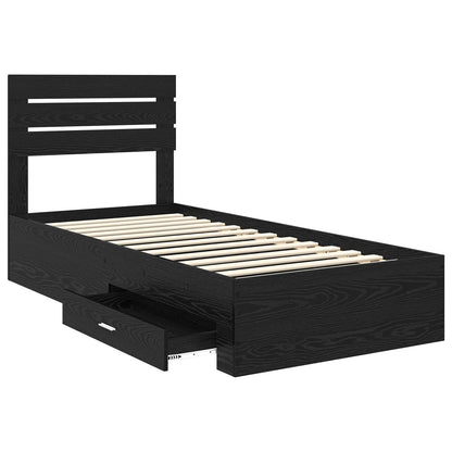 Struttura del letto con cassetto con testiera Legno multistrato | homemem39